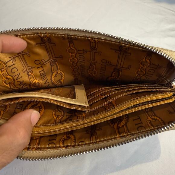 Vintage Tignanello Leather Wallet Wristlet - Picture 7 of 7